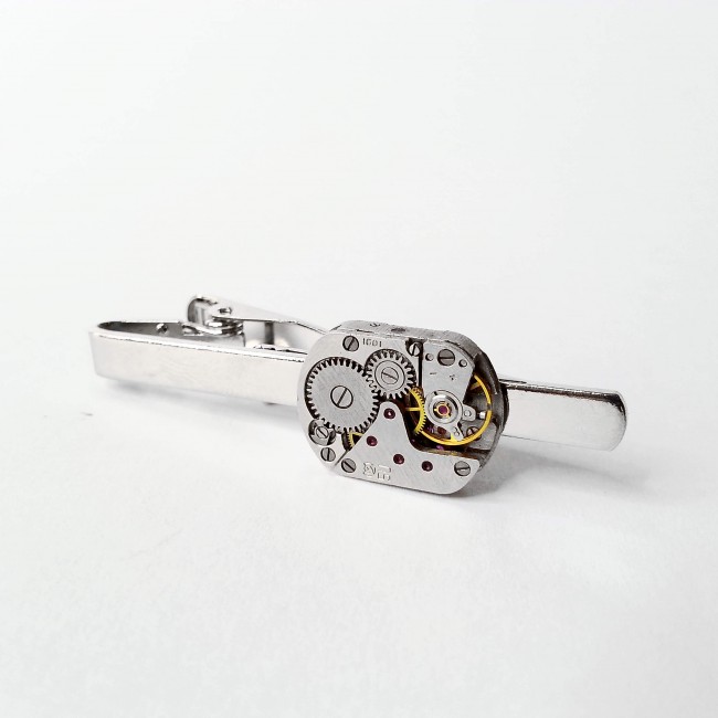 Ac de cravată steampunk din mecanisme ceas cu rubine încrustate • MEDIO • 