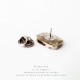 Insignă cu pin de rever steampunk din mecanism de ceas cu rubine încrustate  • GRANDI • 
