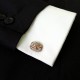 Set Ac de cravată și butoni de cămașă steampunk din mecanisme ceas cu rubine încrustate • GRANDI • 