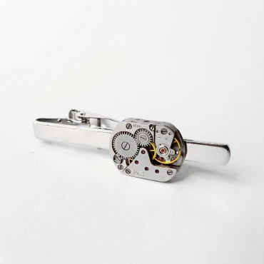 Ac de cravată steampunk din mecanisme ceas cu rubine încrustate • MEDIO • 